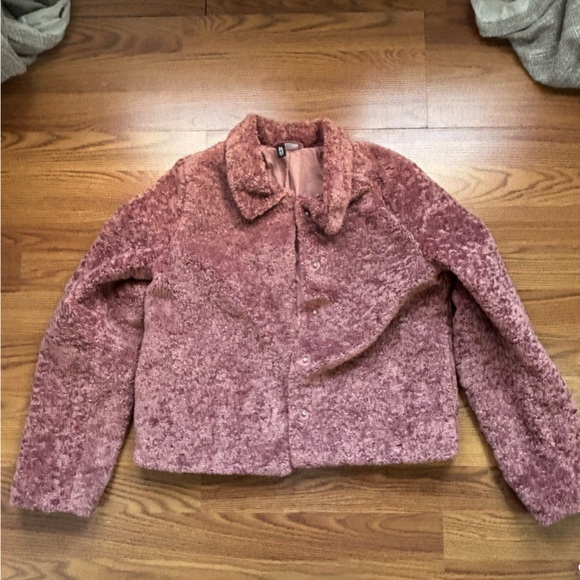 Women's Divided Pink Textured Jacket - Picture 4 of 11
